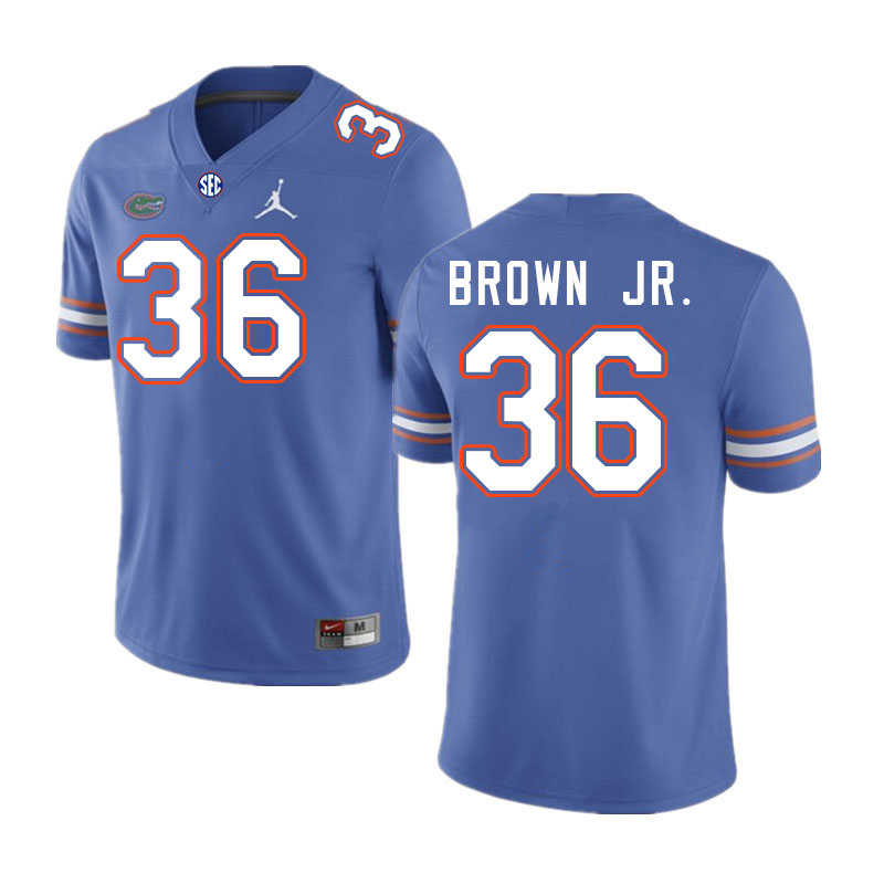 Florida Gators #36 Vincent Brown Jr. College Football Jerseys Stitched-Royal